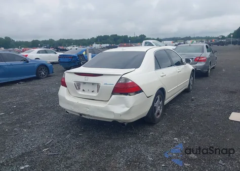 2007 Honda Accord Hybrid z USA, uszkodzony, nr VIN JHMCN36517C003550